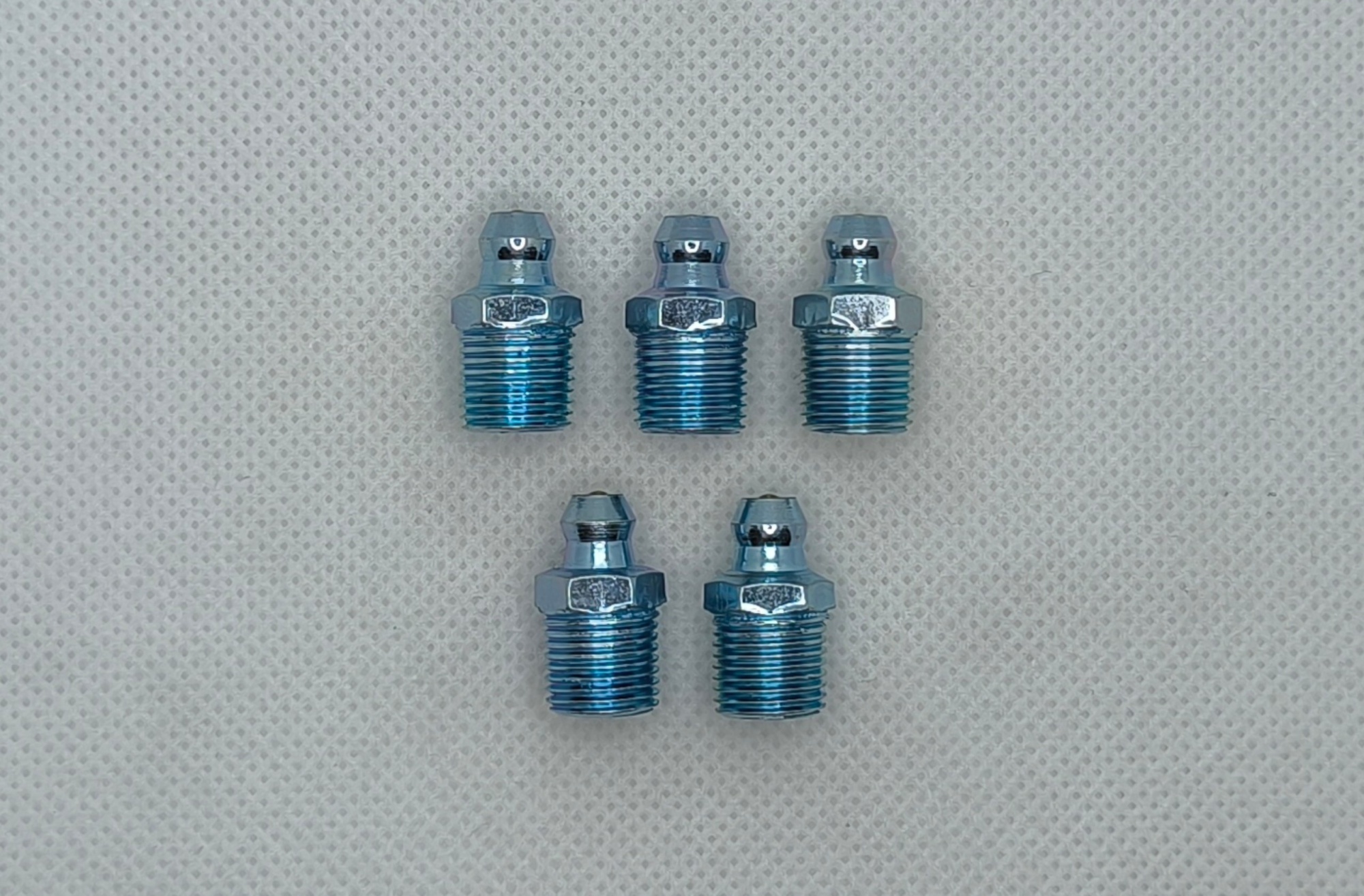 Комплект прямых пресс-масленок (тавотница) М10 (1,2 Ц6) усиленной запрессовки, 10 шт